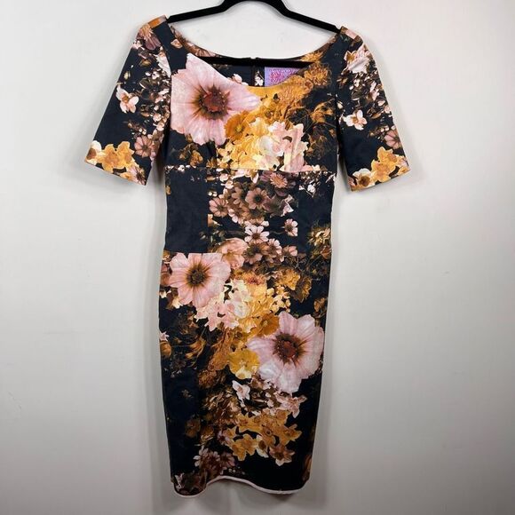 Tuleh for Bergdorf Goodman Floral Cocktail Dress - Picture 1 of 8